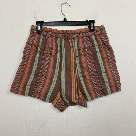 Free People Kahuna Harem Shorts Cotton Boho Striped Drawstring Pockets Size S - Picture 8 of 13